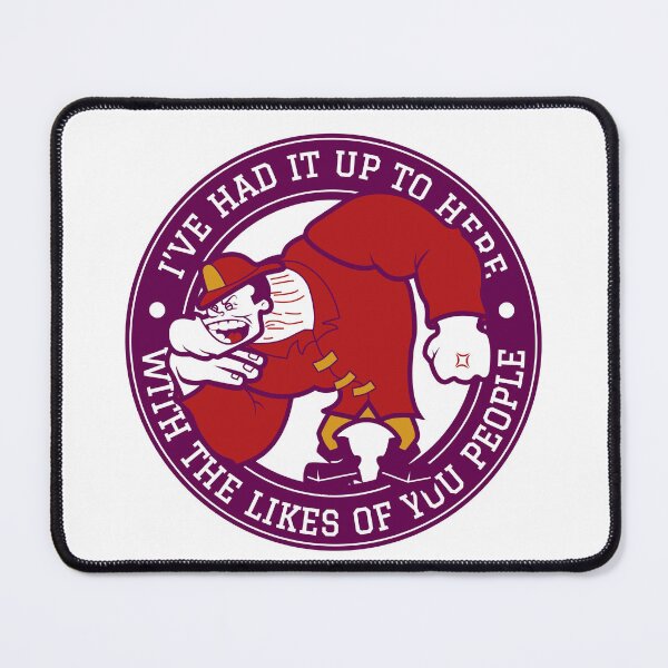 Item preview, Retro Angry Firefighter Mascot designed and sold by deadlydarlingKV.