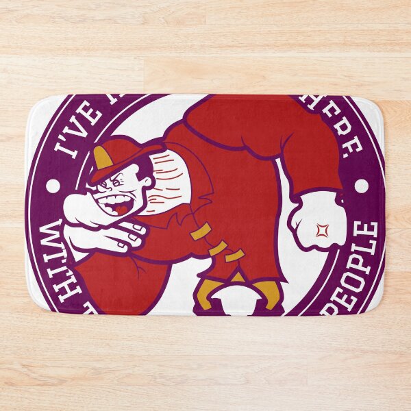 Item preview, Retro Angry Firefighter Mascot designed and sold by deadlydarlingKV.