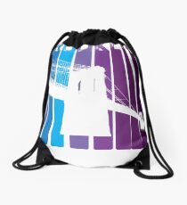 Brooklyn Bridge 1970s Style Colorful New York City NY Drawstring Bag
