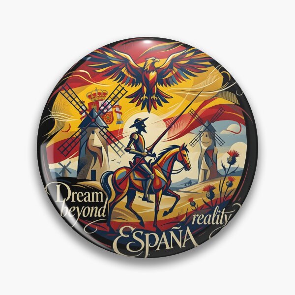Item preview, Don Quixote Knight with Windmills and Eagle designed and sold by VoidAnimeStudio.
