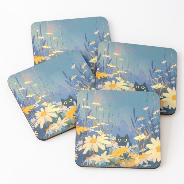 Item preview, Hidden Cat in Daisy Dream designed and sold by Dusk Atelier.