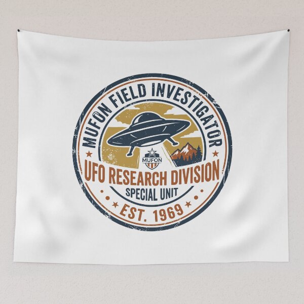 Item preview, MUFON Investigator Retro UFO Alien Research designed and sold by Krasnovaovaova.