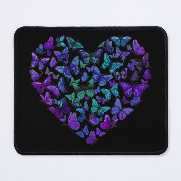 Item preview, Butterfly Heart Purple Teal Aesthetic Design designed and sold by Finally Awake.