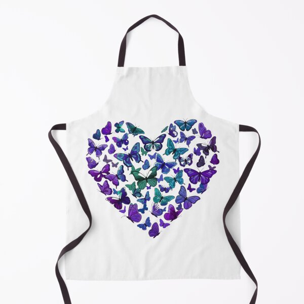 Item preview, Butterfly Heart Purple Teal Aesthetic Design designed and sold by Finally Awake.