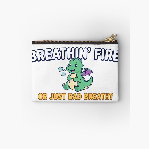 Item preview, Breathin' Fire or Just Bad Breath? Funny Baby Dragon Cute Humor designed and sold by Owcomm.