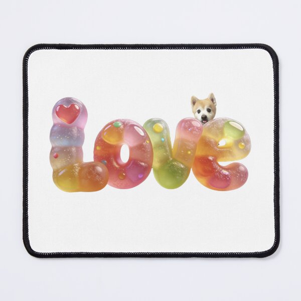 Aperçu de l'œuvre T-shirts d'amour, T-shirts pour chiens, Gummi, Chien mignon, Poméranien, Cœur de chien, Kawaii, Amoureux des chiens créée et vendue par Cocohappysmiles.