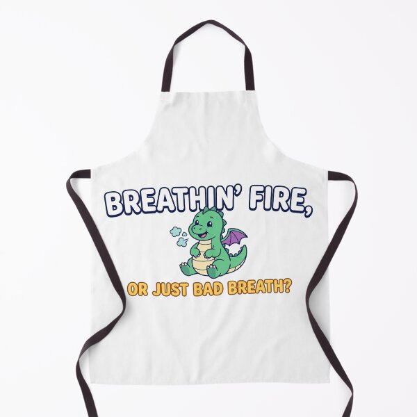 Item preview, Breathin' Fire or Just Bad Breath? Funny Baby Dragon Cute Humor designed and sold by Owcomm.