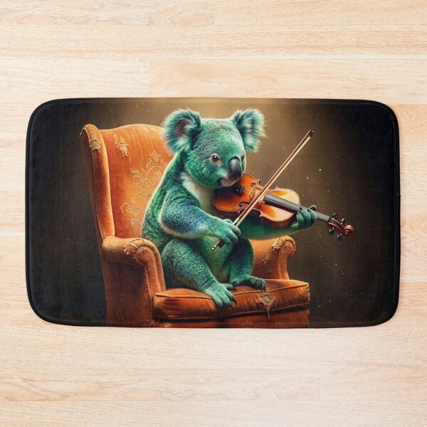 Item preview, Green Koala Coaxes Notes Out of His Violin designed and sold by Tridentulus.