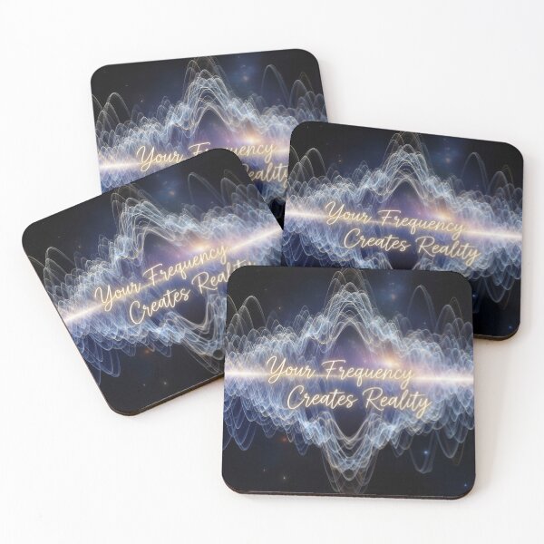 Item preview, Your Frequency Creates Reality – Sound Wave Cosmic Motivation Design designed and sold by Altair_.