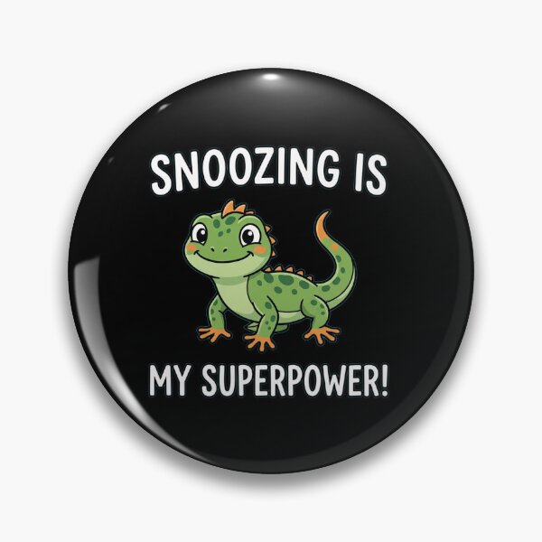 Item preview, Snoozing Is My Superpower Funny Lizard Gecko Cute Reptile Lover designed and sold by Owcomm.