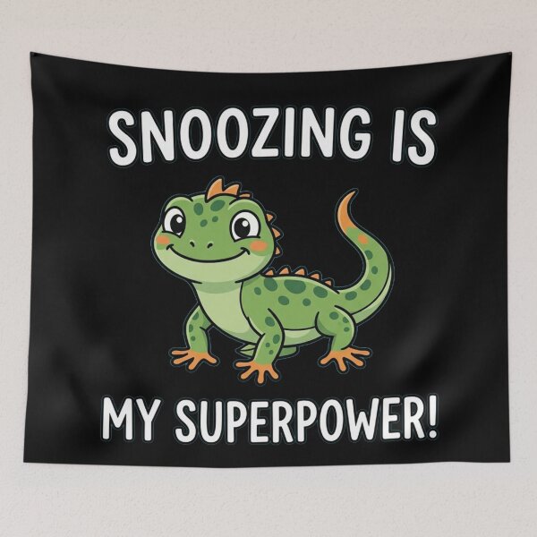 Item preview, Snoozing Is My Superpower Funny Lizard Gecko Cute Reptile Lover designed and sold by Owcomm.
