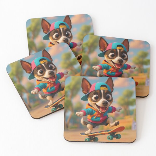 Item preview, Skater Toy Fox Terrier designed and sold by Sillytoe.