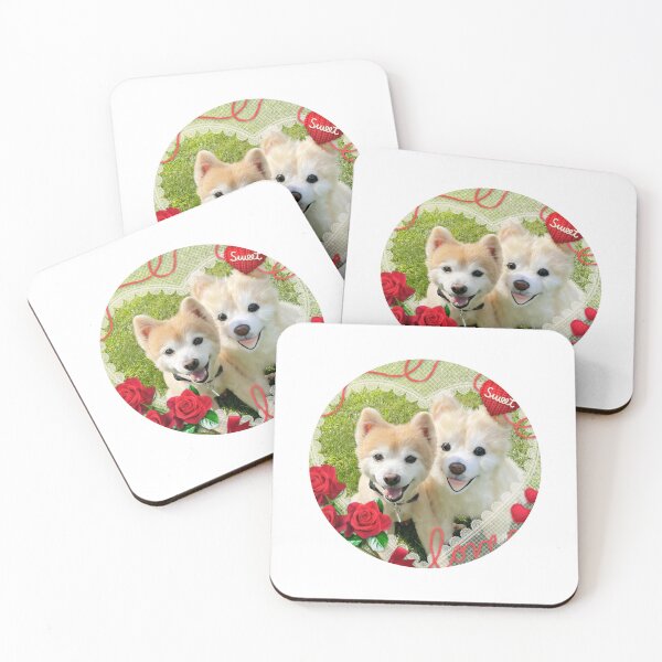 Item preview, dog sticker, dog love, cute, kawaii, pomeranian, cute sticker designed and sold by Cocohappysmiles.
