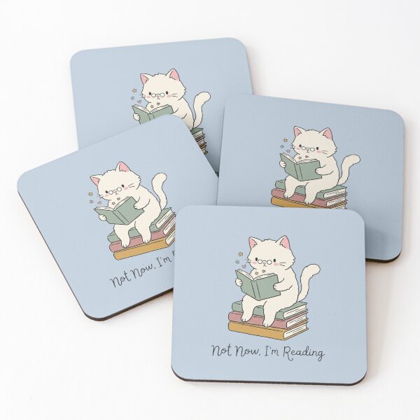 Item preview, Not Now Im Reading Cat designed and sold by TheFantazyForge.