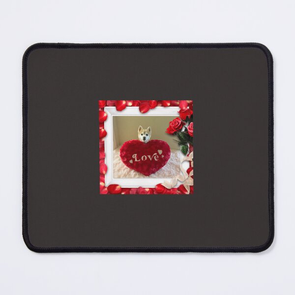 Item preview, dog sticker, cute dog, love, heart, dog lover, designed and sold by Cocohappysmiles.