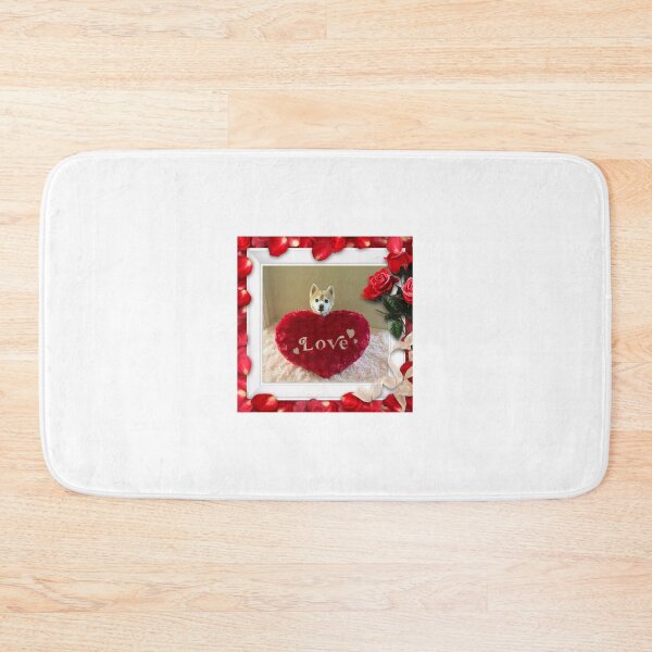 Item preview, dog sticker, cute dog, love, heart, dog lover, designed and sold by Cocohappysmiles.