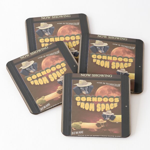 Item preview, Corn dogs from space the fake movie poster designed and sold by GraphicsbyNess.