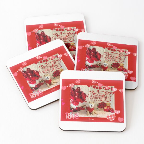 Item preview, Happy Valentine dog, dog sticker, love, cute dog, t-shirts designed and sold by Cocohappysmiles.