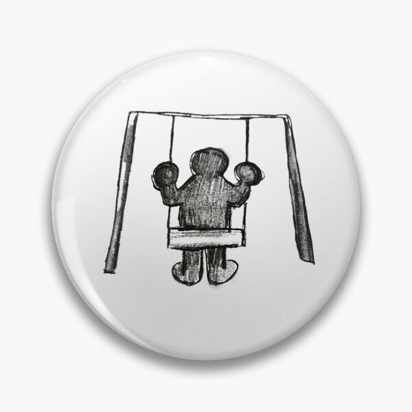 Item preview, Swinging With My Thoughts - Sad Kid Nostalgia Art designed and sold by TheFurezuStudio.