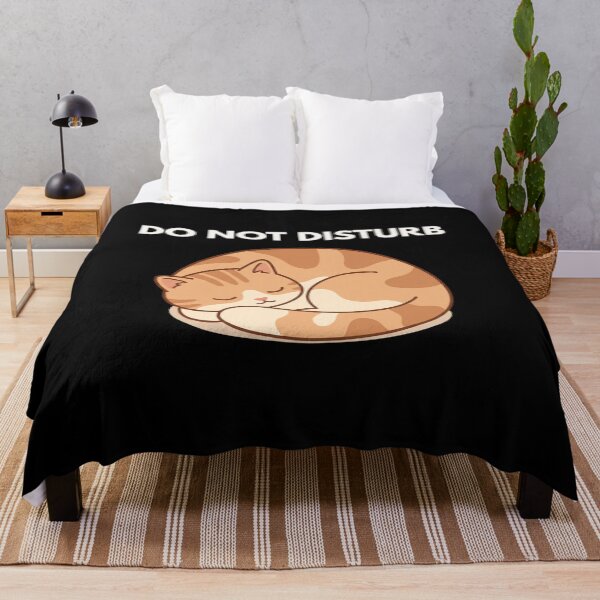 Item preview, Do Not Disturb Cat – Funny Introvert Sleep Meme Design designed and sold by SOFWIN.