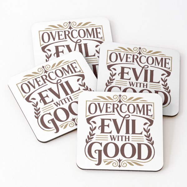Item preview, Overcome Evil With Good Christian Design designed and sold by HahaHandlesHub.