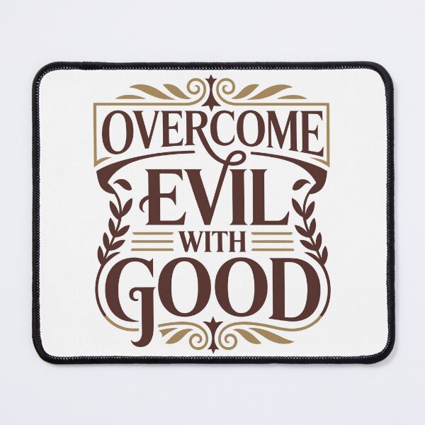 Item preview, Overcome Evil With Good Christian Design designed and sold by HahaHandlesHub.