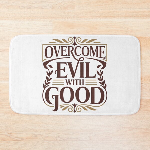 Item preview, Overcome Evil With Good Christian Design designed and sold by HahaHandlesHub.