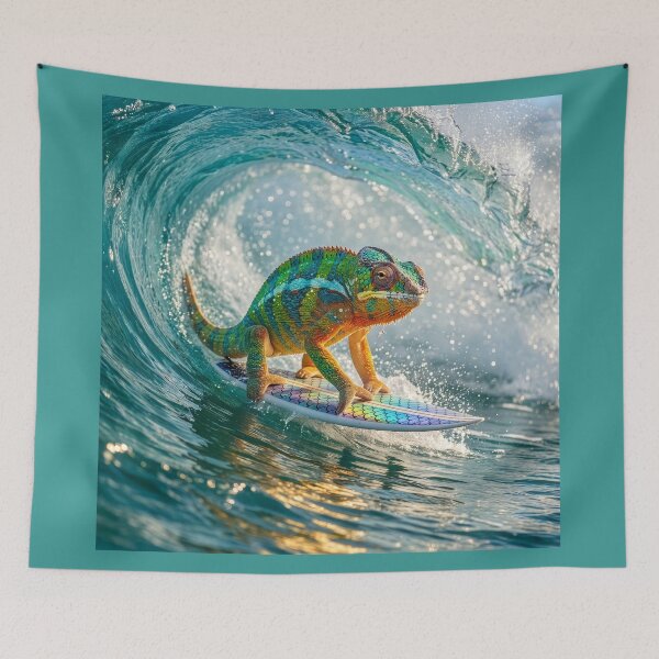 Item preview, Surfin' Chameleon designed and sold by Tridentulus.