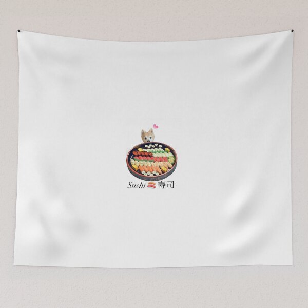 Item preview, Sushi, Sushi T-shirts, Dog T-shirts, Japanese foods, Cute dog, Dog heart, Kawaii, Dog lover designed and sold by Cocohappysmiles.