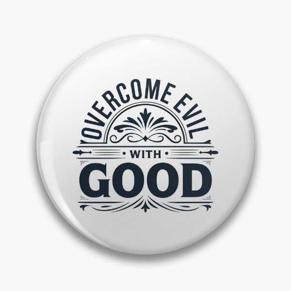 Item preview, Overcome Evil With Good Vintage Design designed and sold by HahaHandlesHub.