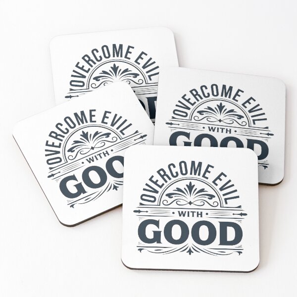 Item preview, Overcome Evil With Good Vintage Design designed and sold by HahaHandlesHub.