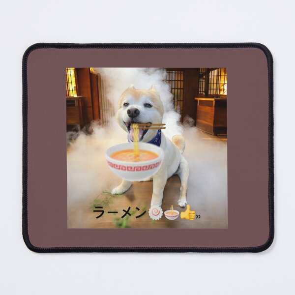 Item preview, Dog eating ramen sticker, ramen, Japanese ramen, dog, designed and sold by Cocohappysmiles.
