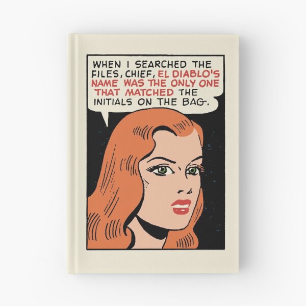 Item preview, El Diablo's Name • Red Head • Green Eyes • Golden Era Comic Panel Pop Art designed and sold by wmxdesign.