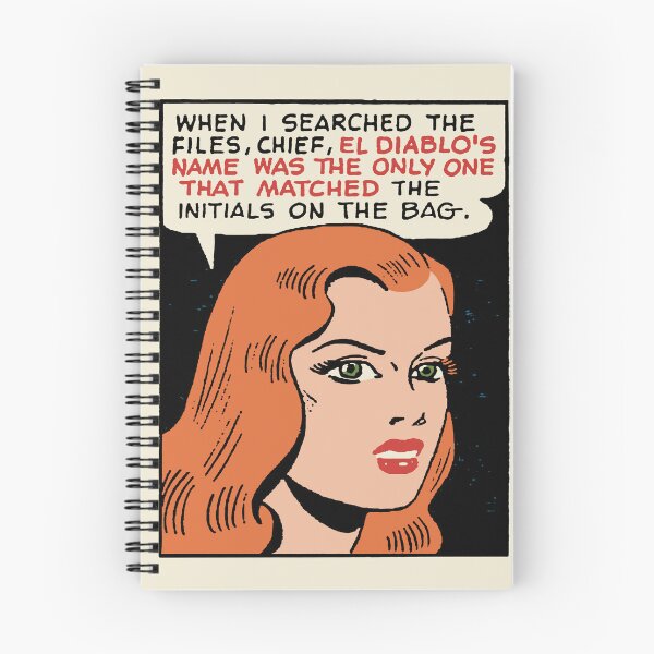 Item preview, El Diablo's Name • Red Head • Green Eyes • Golden Era Comic Panel Pop Art designed and sold by wmxdesign.