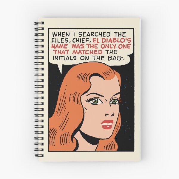 Item preview, El Diablo's Name • Red Head • Green Eyes • Golden Era Comic Panel Pop Art designed and sold by wmxdesign.