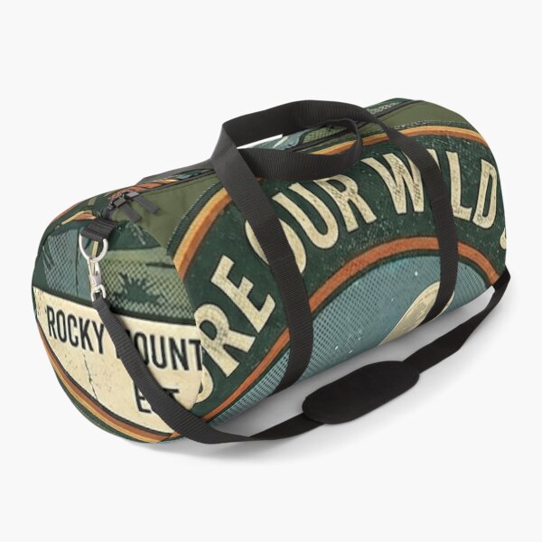Item preview, Explore Our Wild Spaces - Vintage Rocky Mountain Wilderness Retro Badge designed and sold by wravelo.