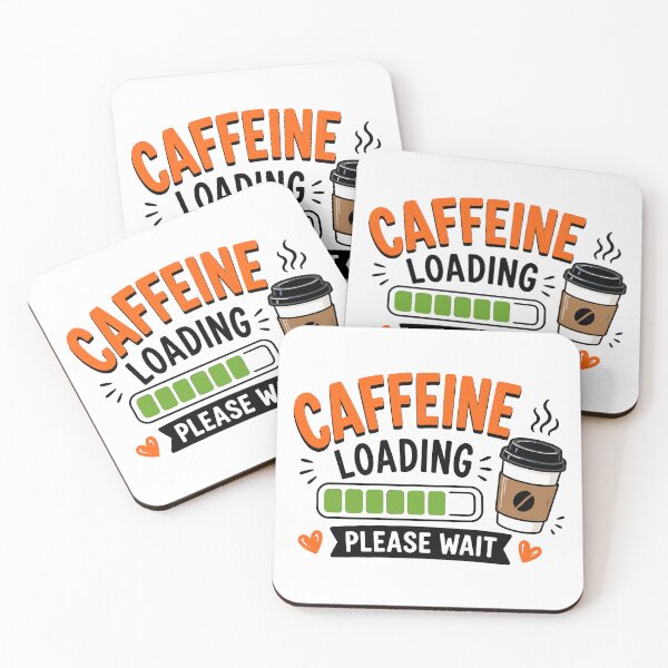 Item preview, Caffeine Loading Please Wait Funny Coffee Quote designed and sold by Gift Phrase Studio.