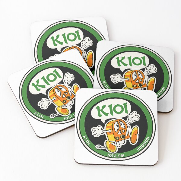 Item preview, KLOL Houston K101 Retro Radio Mascot – Vintage FM Cartoon Design designed and sold by PIXEL POP DESIGNS - Beyond the Norm!.