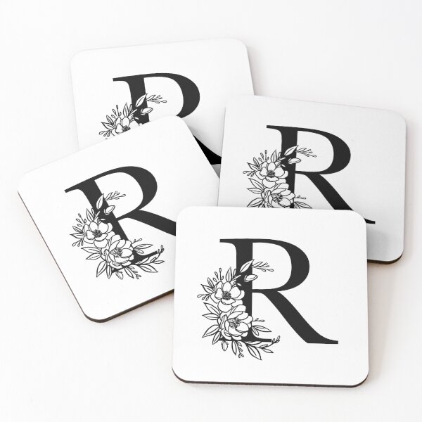 Item preview, Floral Laurel Letter R - Beautiful Name Initial with Magnolia Flowers designed and sold by breecraftdesigns.