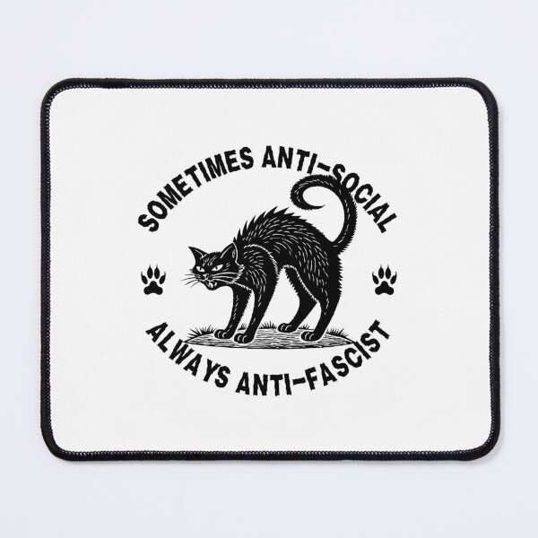 Item preview, Sometimes Anti-Social, Always Anti-Fascist designed and sold by Fawny Little Things.