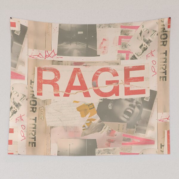 Item preview, Rage Street Vintage Grunge Collage Typography Collection Design designed and sold by ART ATTACK ZONE.
