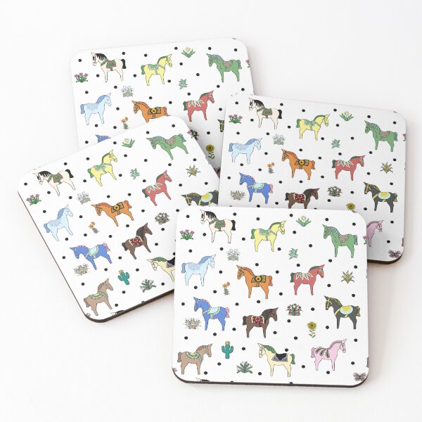 Item preview, Colorful Dala Horses  designed and sold by JaRuDiCat.