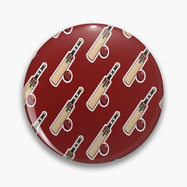 Item preview,  Cricket Bat and Ball red designed and sold by StickersRyous.