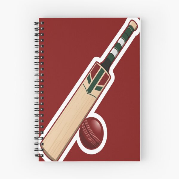 Item preview,  Cricket Bat and Ball red designed and sold by StickersRyous.
