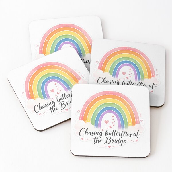 Item preview, Chasing Butterflies at the Rainbow Bridge designed and sold by DrakeDogShop.