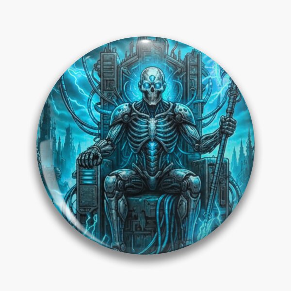 Item preview, TOCOCLAWS Cyber Lich King - Electric Undead Throne Art designed and sold by TOCOCLAWS.