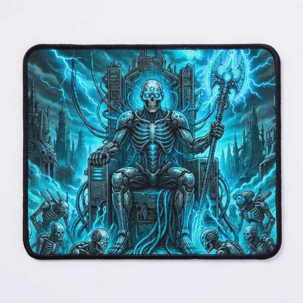 Item preview, TOCOCLAWS Cyber Lich King - Electric Undead Throne Art designed and sold by TOCOCLAWS.