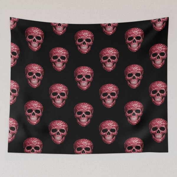Item preview, Red Lips Skull – Kiss Mark Skull Design – Gothic Valentine Aesthetic – Sexy Goth Skull Art designed and sold by TheTrendsDesk.