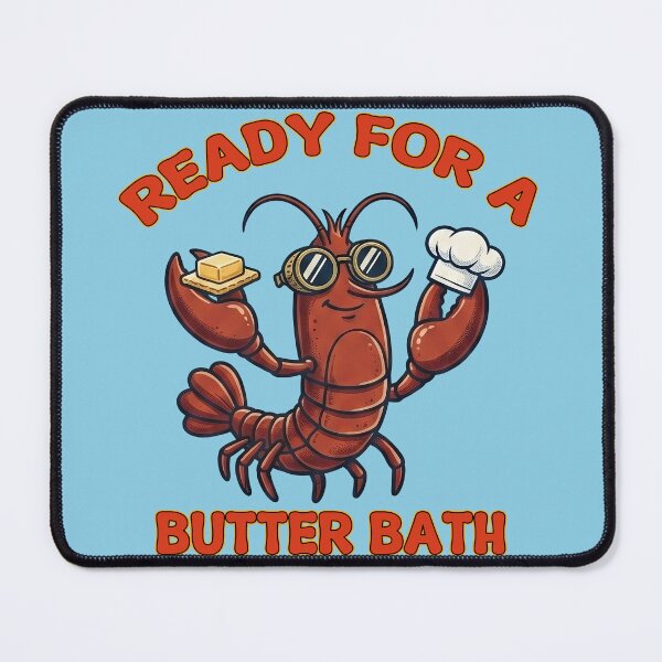 Item preview, Lobster In Sunglasses Ready For Butter Bath designed and sold by TeeARTHY.