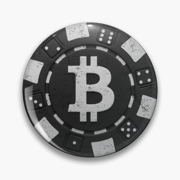 Item preview, Bitcoin Crypto Black Poker Chip Distressed designed and sold by BluecidDesign.